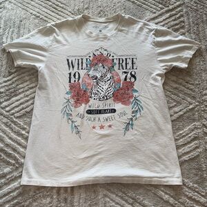 Wild Spirit Graphic Tee - Cream